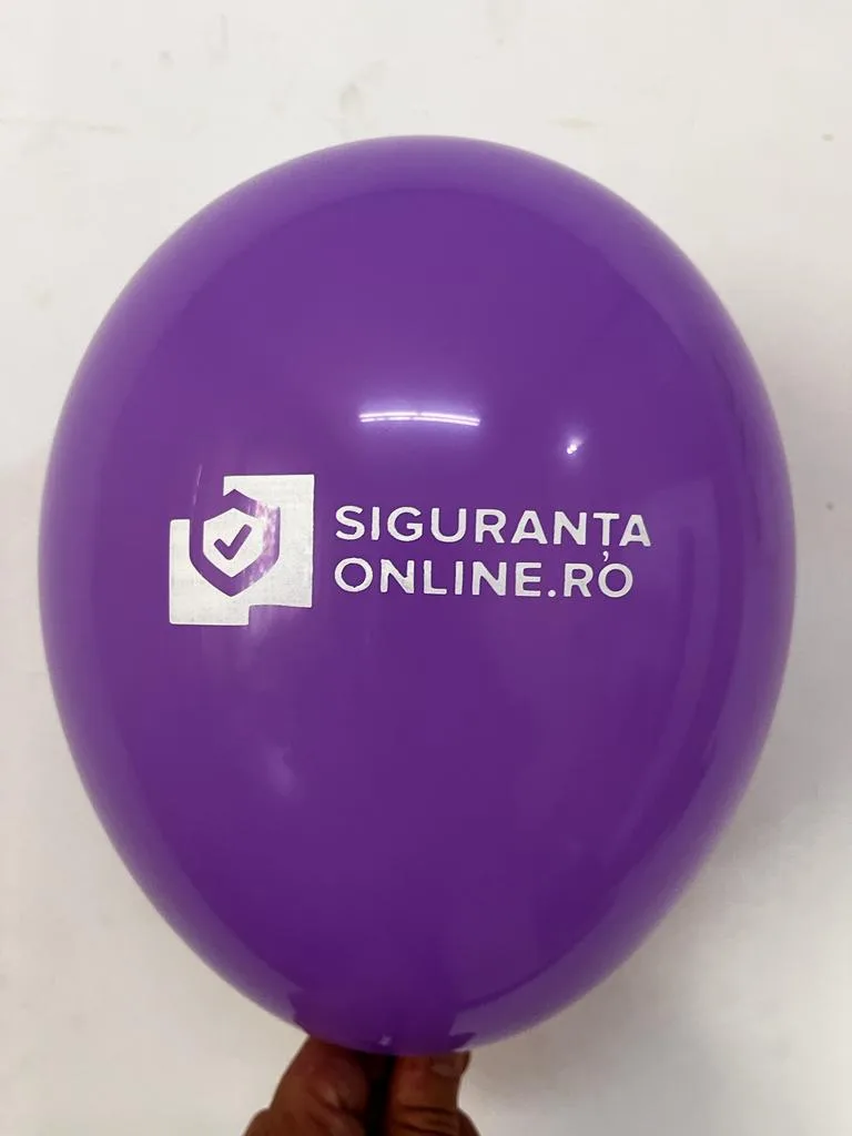 Balon publicitar personalizat cu logo – exemplul 7